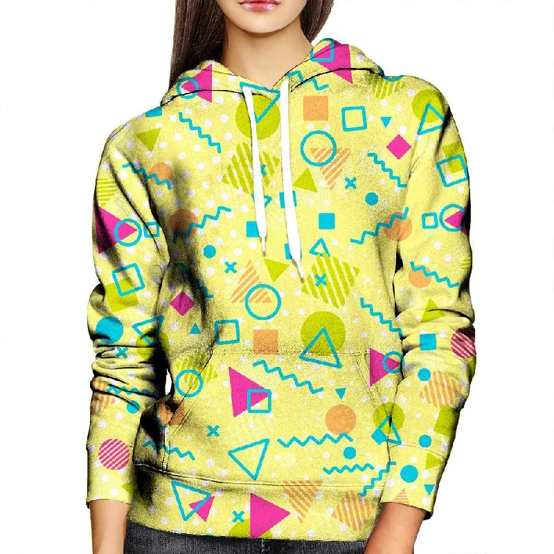 Act Now Playful Shapes Womens Hoodie