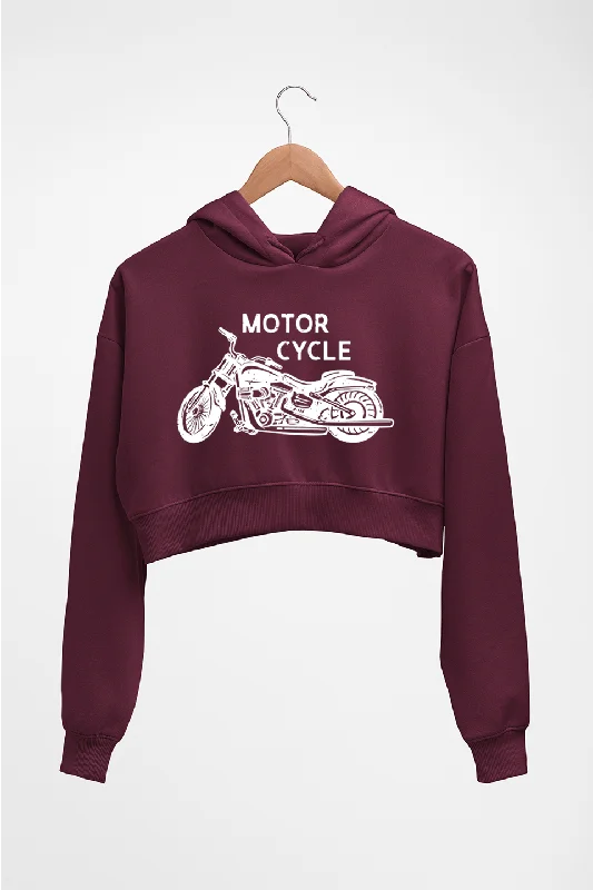 Customer Appreciation Sale Motorcycle Crop HOODIE FOR WOMEN