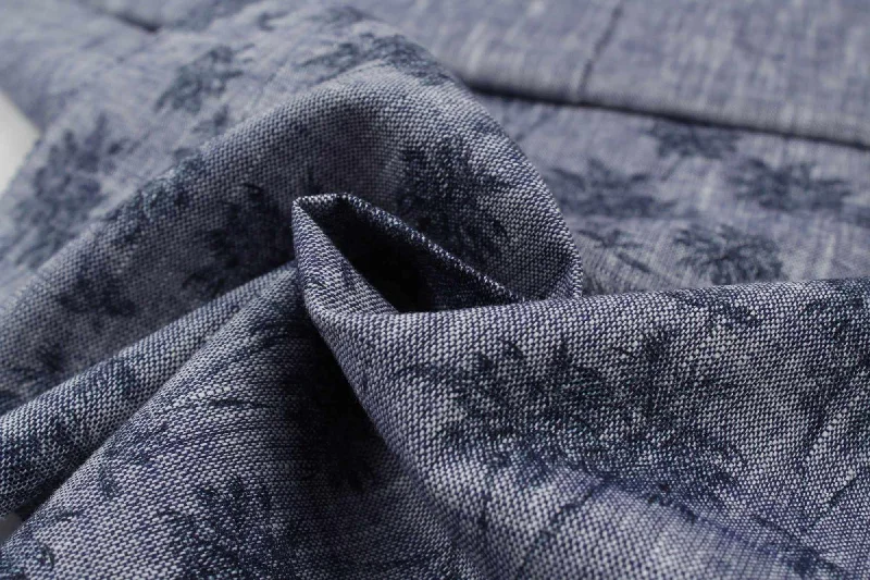Overstock Slub Cotton Digital Print - Blue - 4 Variants Available