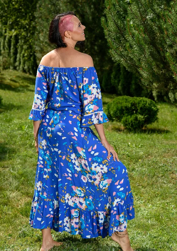 Dreamer Flowers Blue Dress