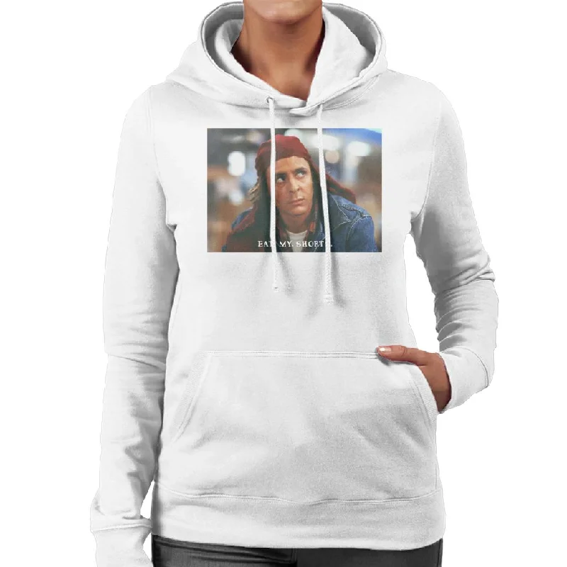 The Breakfast Club John Bender Eat My Shorts Women's Hooded Sweatshirt