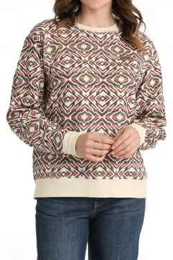 Bargain Prices Women's Cinch Printed Sweatshirt - Multi
