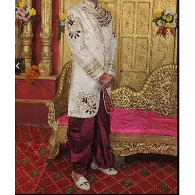 Unmissable Offer M15, Cream Indowestern Sherwani, size 38-40