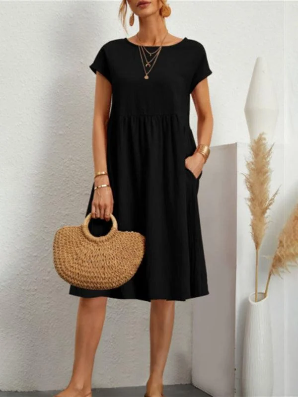 Special Savings Loose Short Sleeve Summer Dress