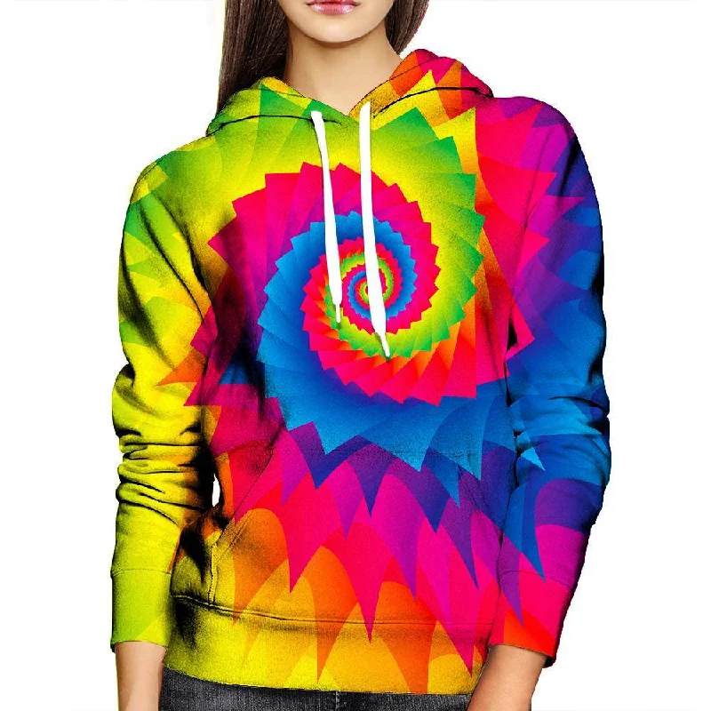 Tie Dye Swirl Womens Hoodie