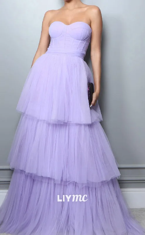 Take Advantage LP2096 - Sweetheart Sleeveless Tulle A-Line Prom Dress