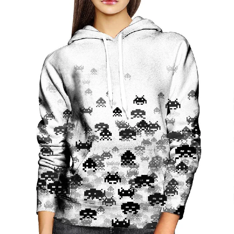 Early Access Invaded White Womens Hoodie