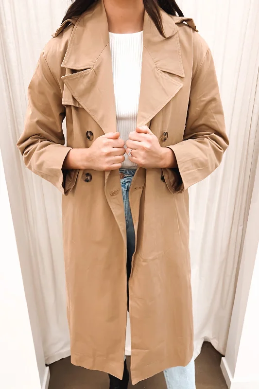 Final Sale Evani Trench Beige