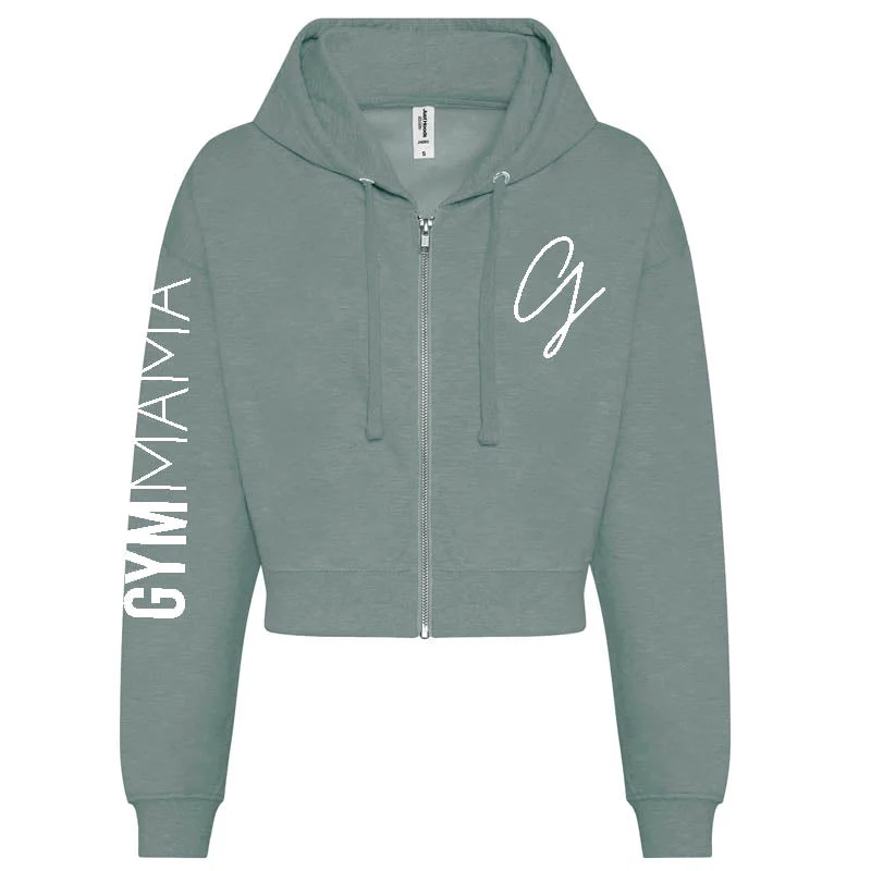 Crazy Deals Gym Mama Adapt Zipped Crop Hoodie