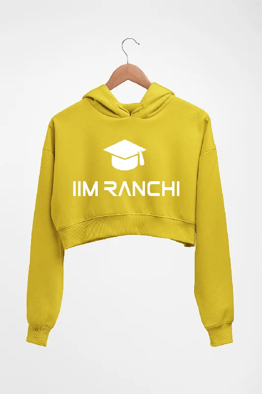 Lowest Price IIM Ranchi Crop HOODIE FOR WOMEN