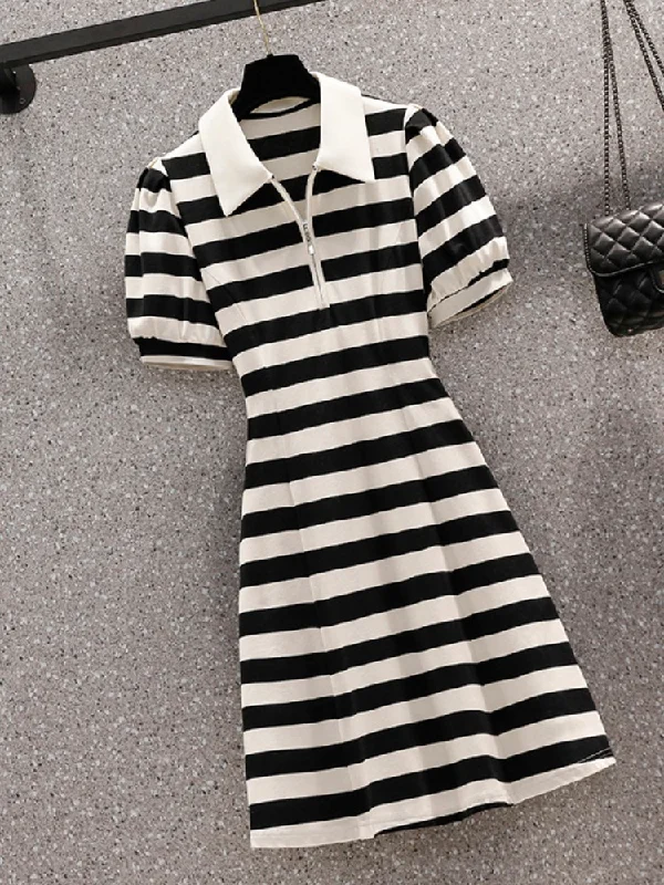Take Advantage Plus Size Korean Polo T Dress