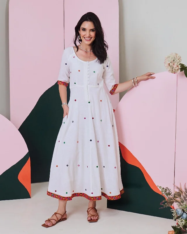 Price Slash Rani Mirror Work Maxi Dress