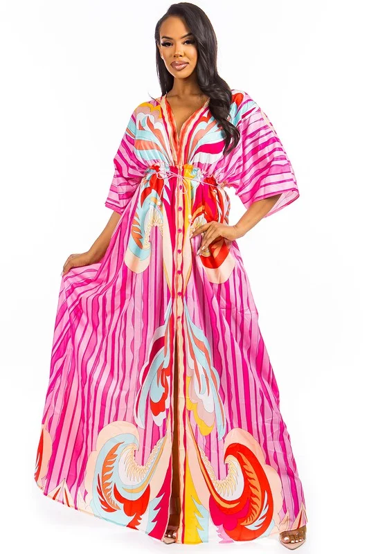 Super Deal SEXY MAXI DRESS PINK