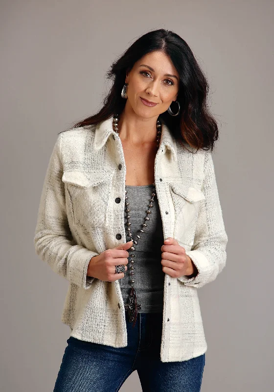 Price Cut Women's Stetson Cream & Black Shirt Jacket