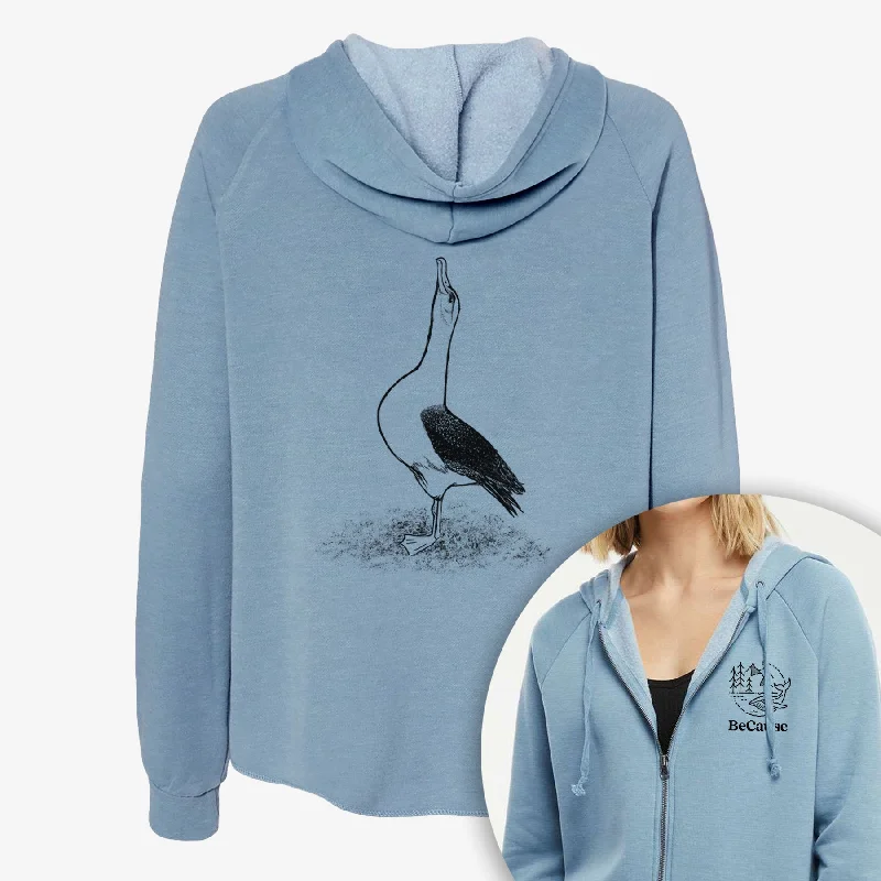 Season Finale Sale Diomedea exulans - Wandering Albatross - Women's Cali Wave Zip-Up Sweatshirt Season Finale Sale Diomedea exulans - Wandering Albatross - Women's Cali Wave Zip-Up Sweatshirt