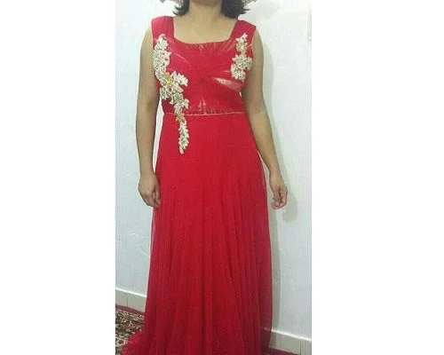 Low Prices G114, Red Lace Gown, Size (XS-30 to XXL-42)