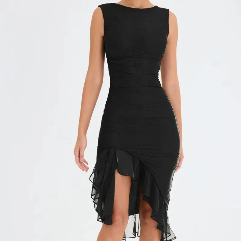 Charlotte ruffle midi dress - Tiktok Exclusive