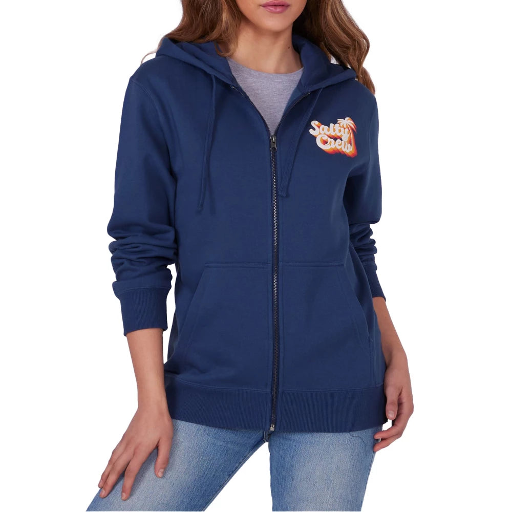 Salty Crew Womens Salty Seventies Zip Hoodie