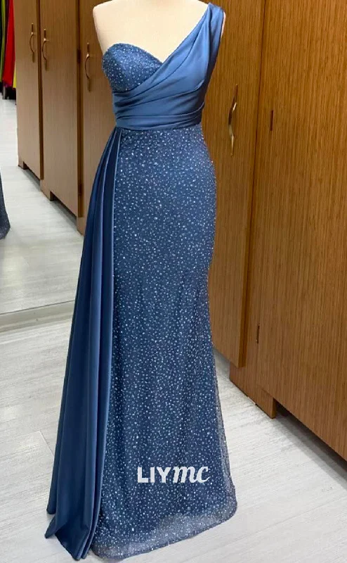 Special Offer LP2251 - Asymmetrical Sleeveless Beaded Sequins Sheath Pleated Sheath Cocktail Dress Prom Dress Special Offer LP2251 - Asymmetrical Sleeveless Beaded Sequins Sheath Pleated Sheath Cocktail Dress Prom Dress
