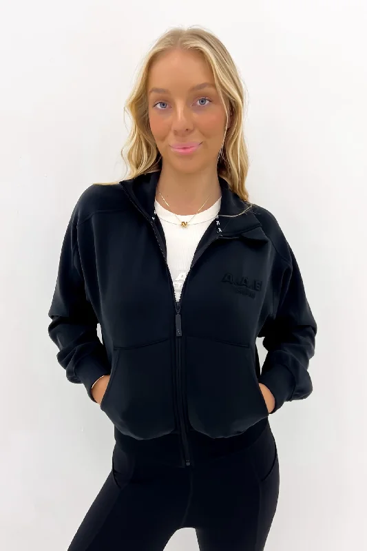 Special Price Luxe Active Zip Through Black