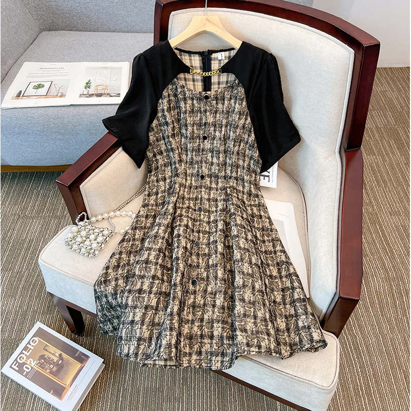 Fantastic Offers Plus Size Chain Korean Dress