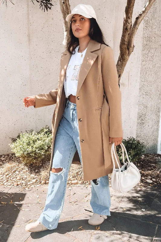 Blowout Deals Aspen Trench Coat Tan
