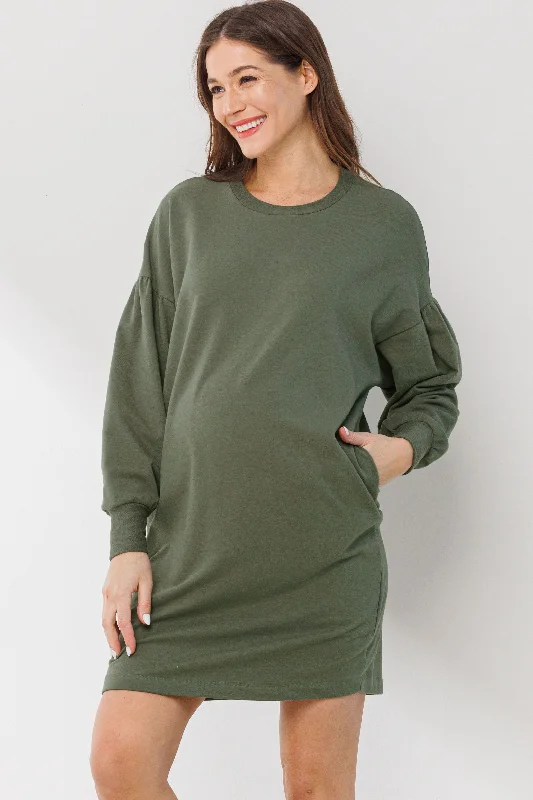 Warehouse Sale Tunic Sweatshirt Dress W/ Pockets