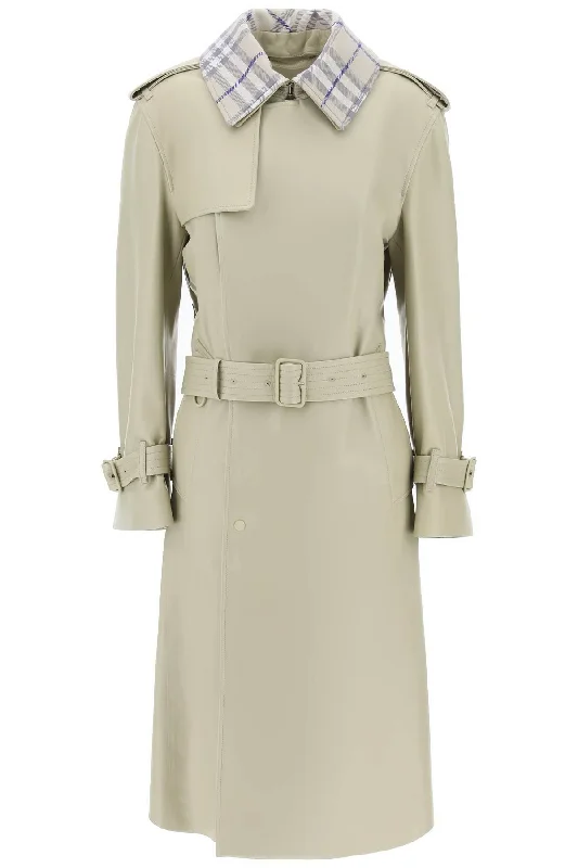 Daily Deals BURBERRY long leather trench coat