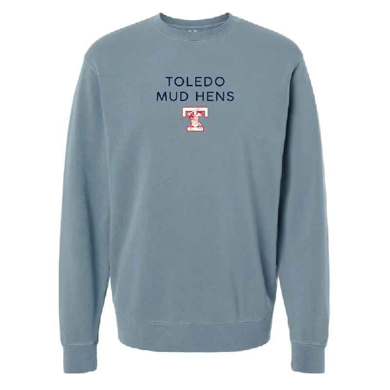 Act Now Toledo Mud Hens Minor T-logo Embroidered Crewneck Sweatshirt