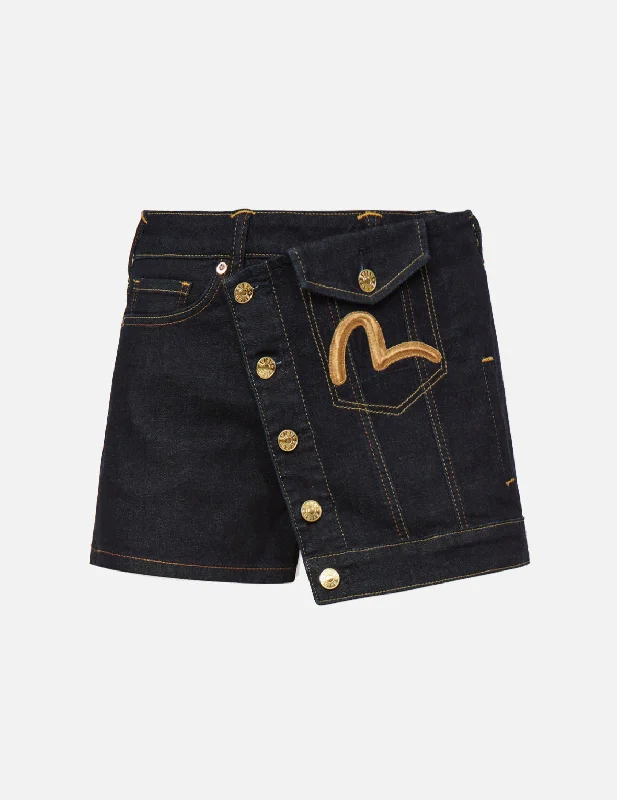 Savings Spectacular Reconstructed Denim Skort