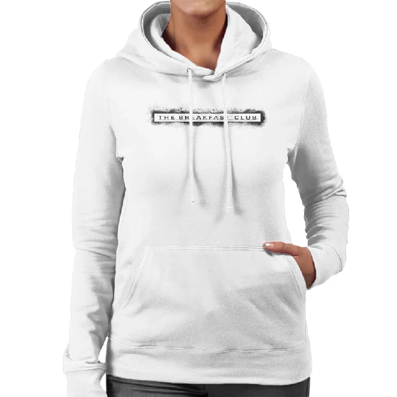 The Breakfast Club Spray Paint Underline Logo Women's Hooded Sweatshirt