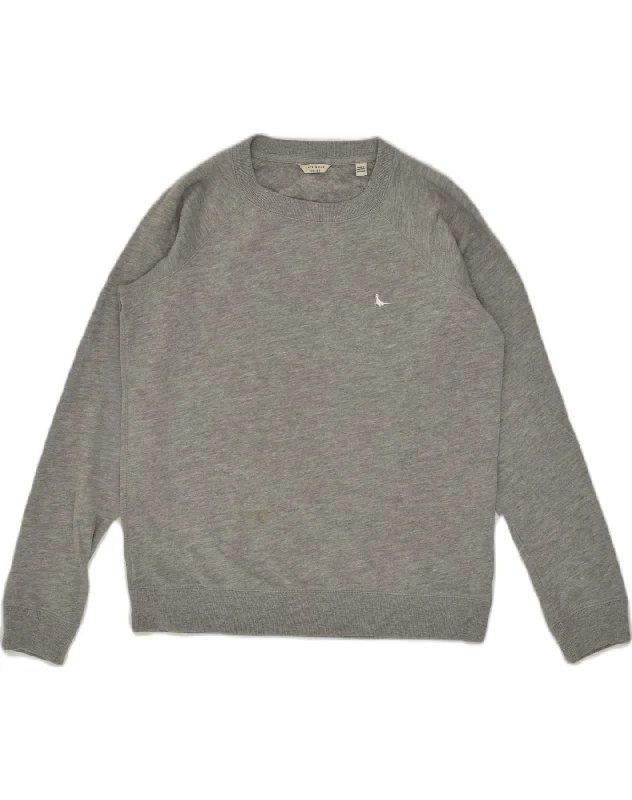 Big Discounts JACK WILLS Womens Sweatshirt Jumper UK 12 Medium Grey Cotton