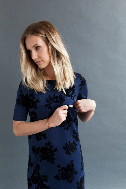 Navy Floral Tall