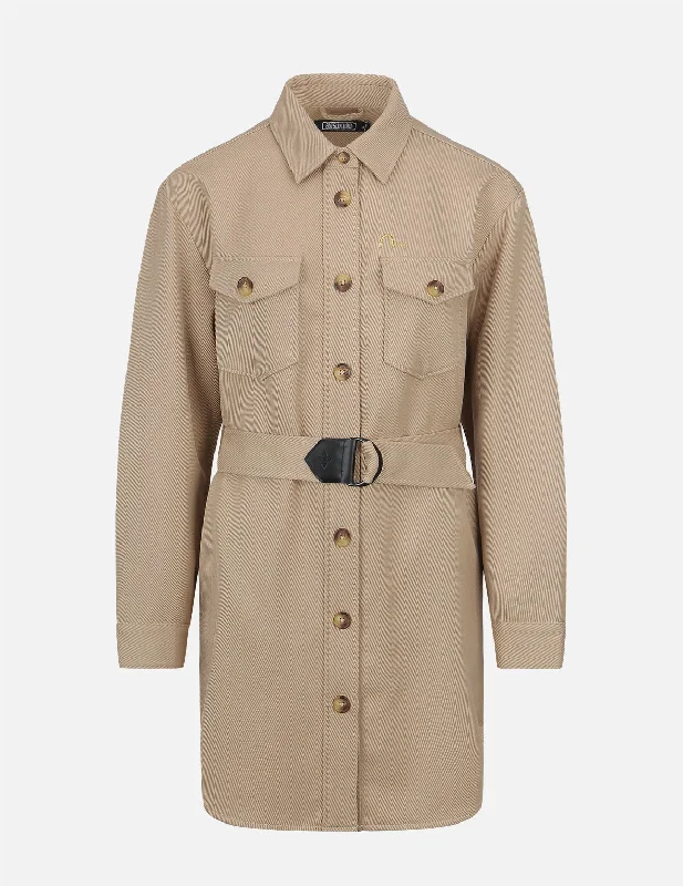 Hurry In Belted Shirt Dress