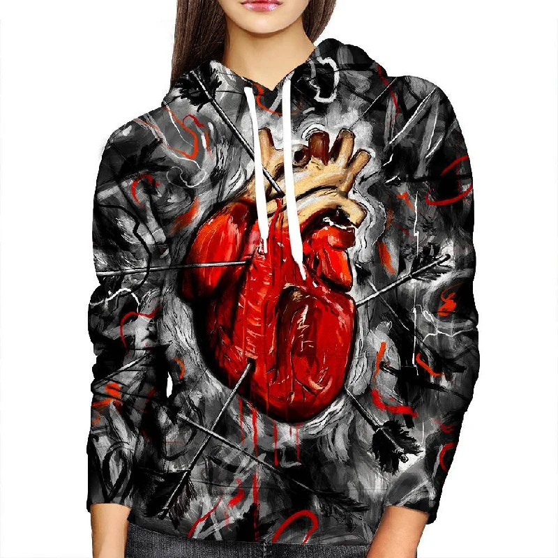 Heart And Arrows Womens Hoodie