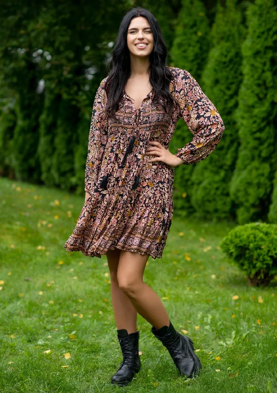 Don't Wait Nelly Gold Amber Mini Dress