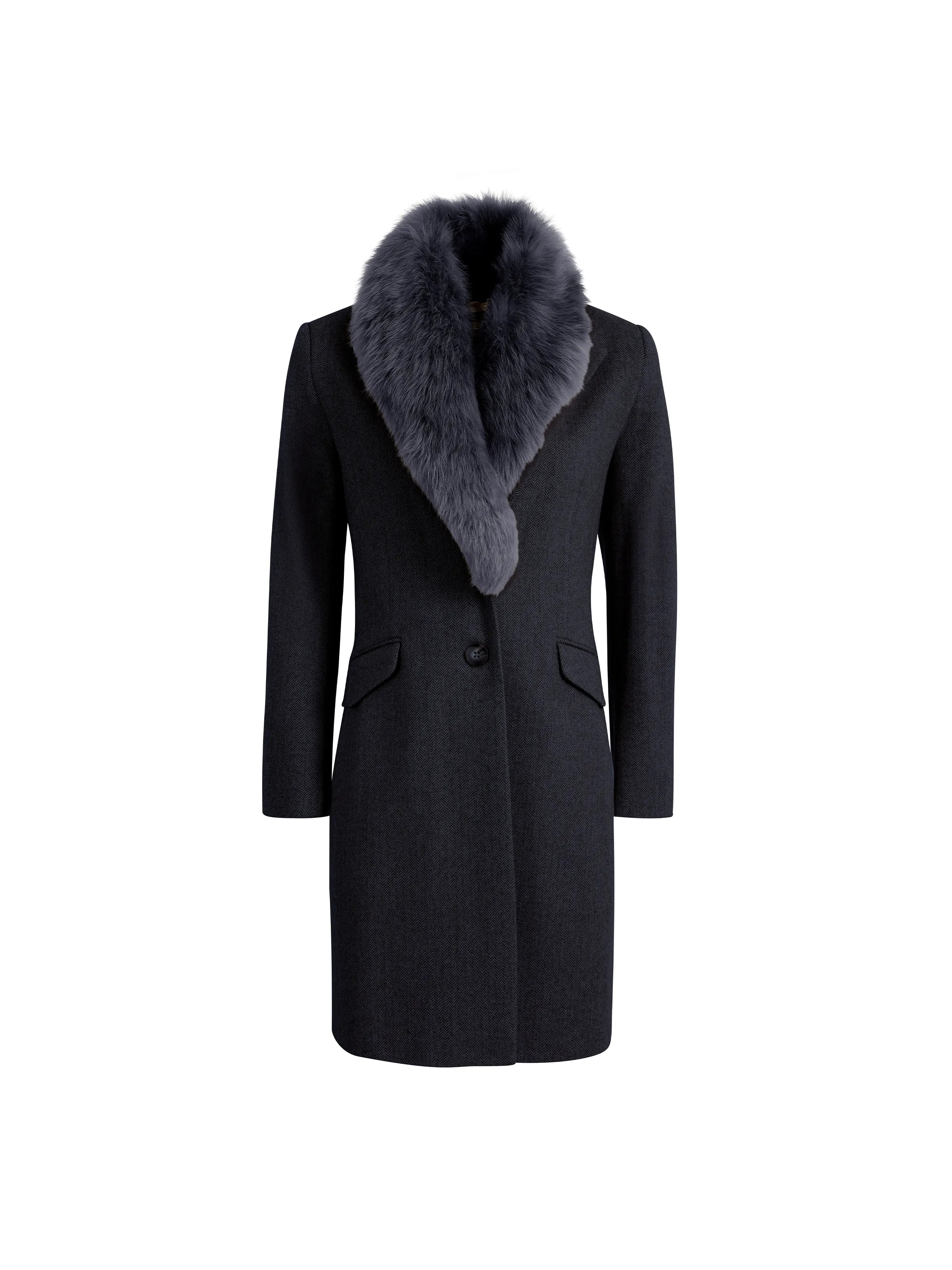 Act Fast Harriet - Navy Herringbone