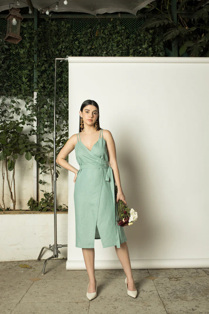 Sneak Peek Sale Strappy Wrap-Around Midi