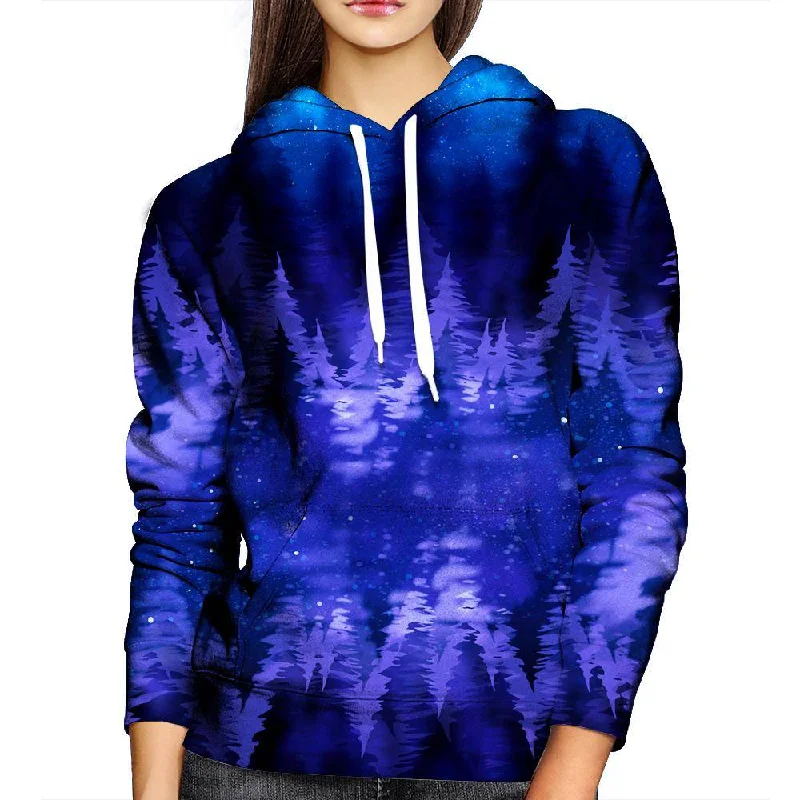 Blue Pines Womens Hoodie