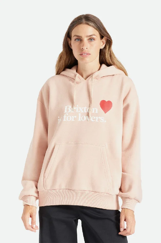 Brixton Is For Lovers Womens Pullover Hoodie- Rose Dust