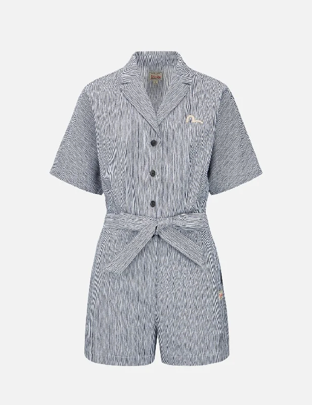 Anniversary Sale Seagull and Kamon Embroidery Jumpsuit
