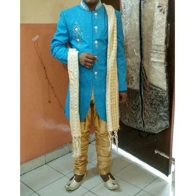 Value Deals M14, Blue Indowestern Sherwani,