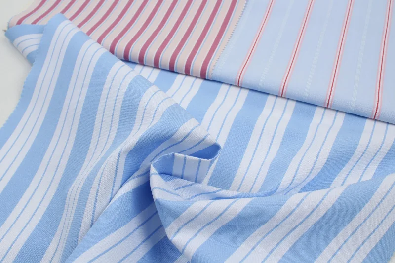 Don't Wait Soft Organic Cotton Poplin - Fancy Stripes - 6 Variants Available