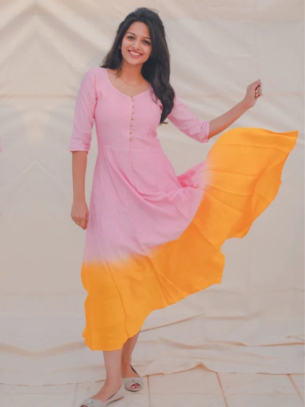 Price Blitz Sunset Tulip Fit & Flare Dress