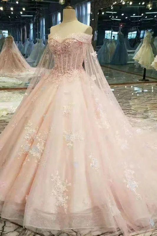The Best Prices Senior Prom Dress, Wedding Dress, With Lace Applique