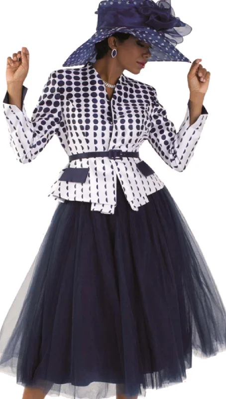 Stock Up and Save Tally Taylor Two Piece Polka Dot Skirt Suit