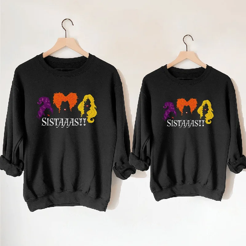 Sanderson Sisters Matching Halloween Black Sweatshirts