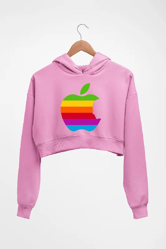 Steve Jobs Apple Crop HOODIE FOR WOMEN