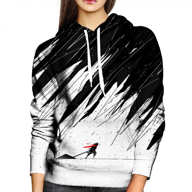 Geometric Storm Womens Hoodie