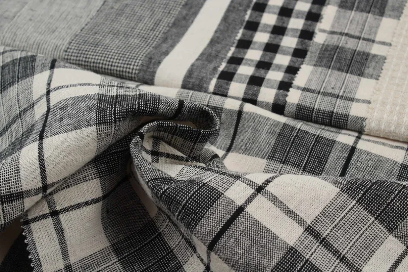 Quick Sale Rustic Linen Cotton - Stripes and Checks - 7 Variants Available